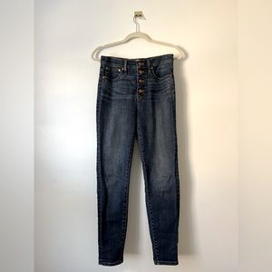 J Crew skinny denim, dark wash, size 27